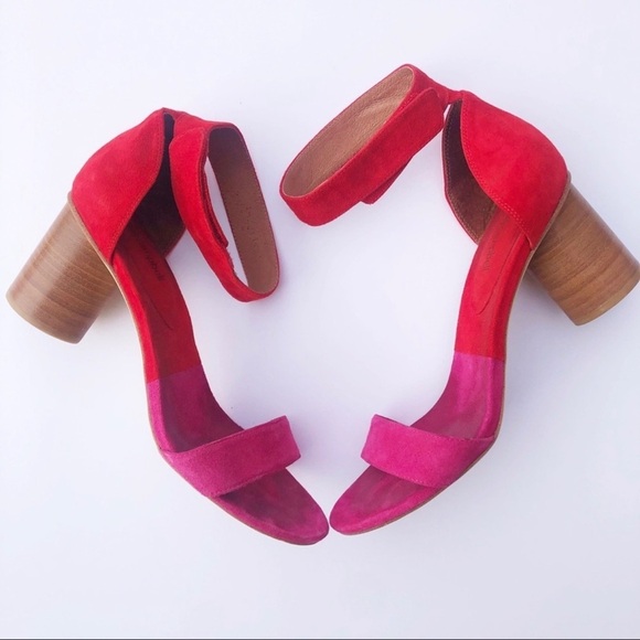 Jeffrey Campbell Suede Purdy Ankle Heeled Sandals - Picture 2 of 10